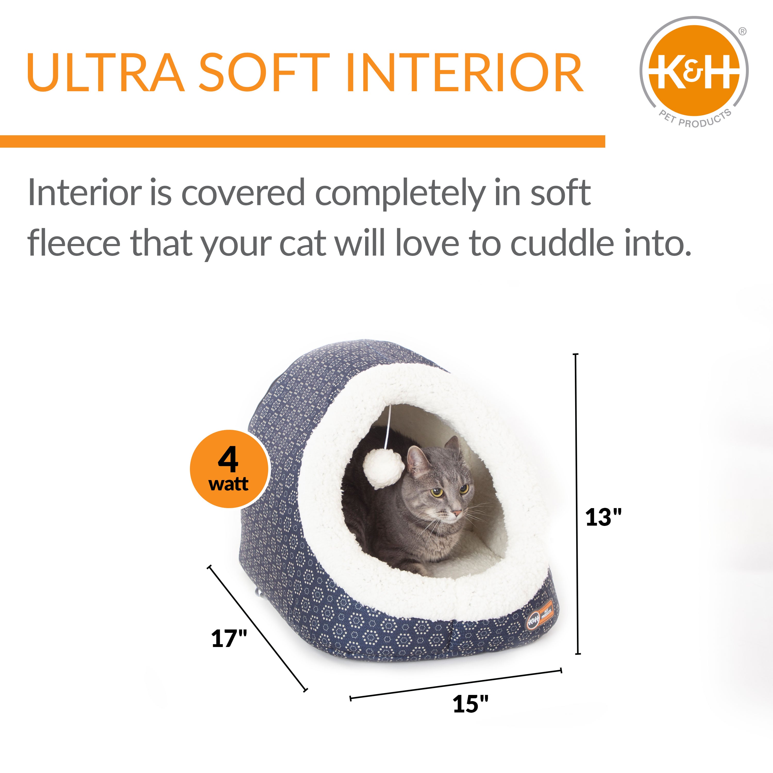 K&H Thermo-Pet Cave Heated Cat Bed