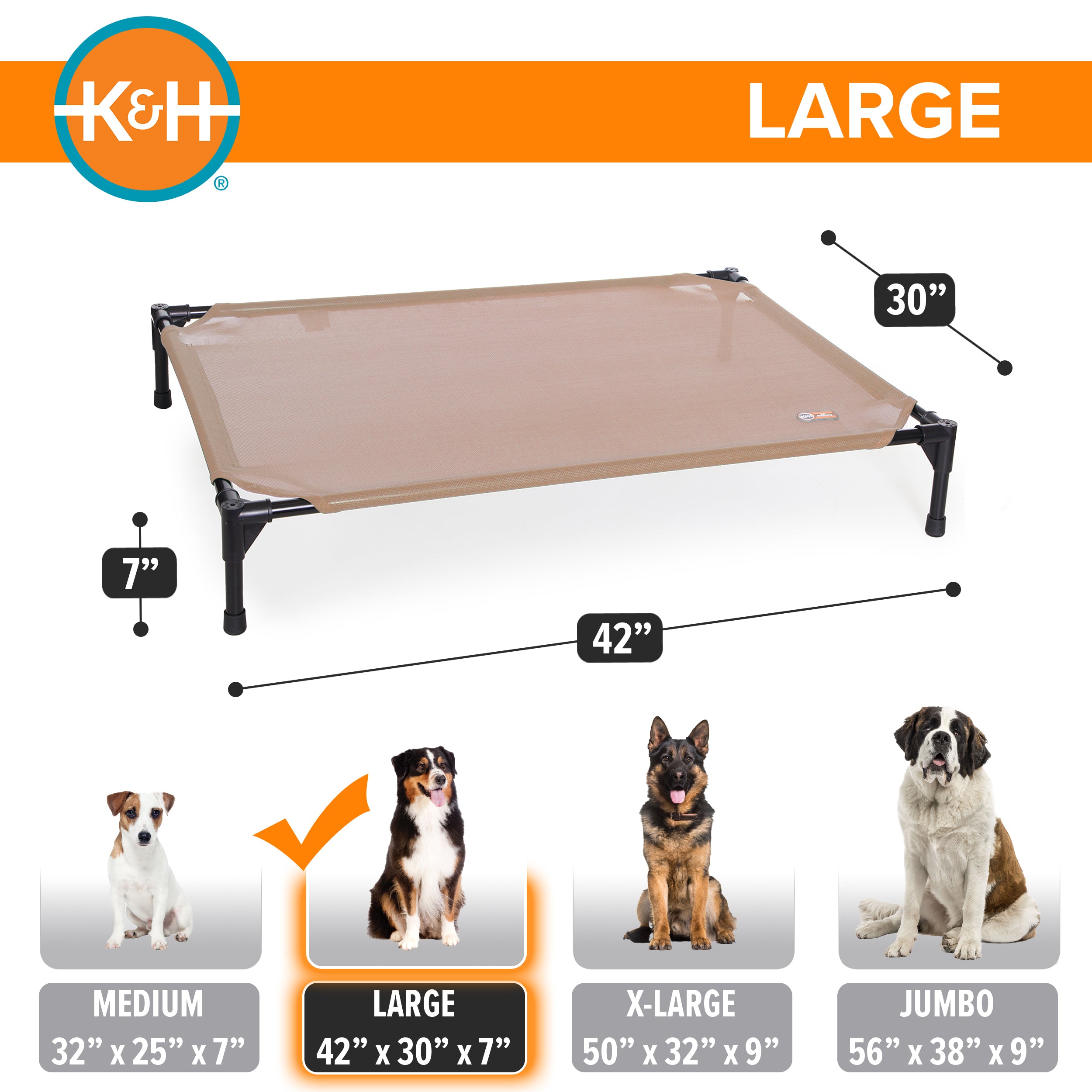 K&H All Season All Weather Dog Cot