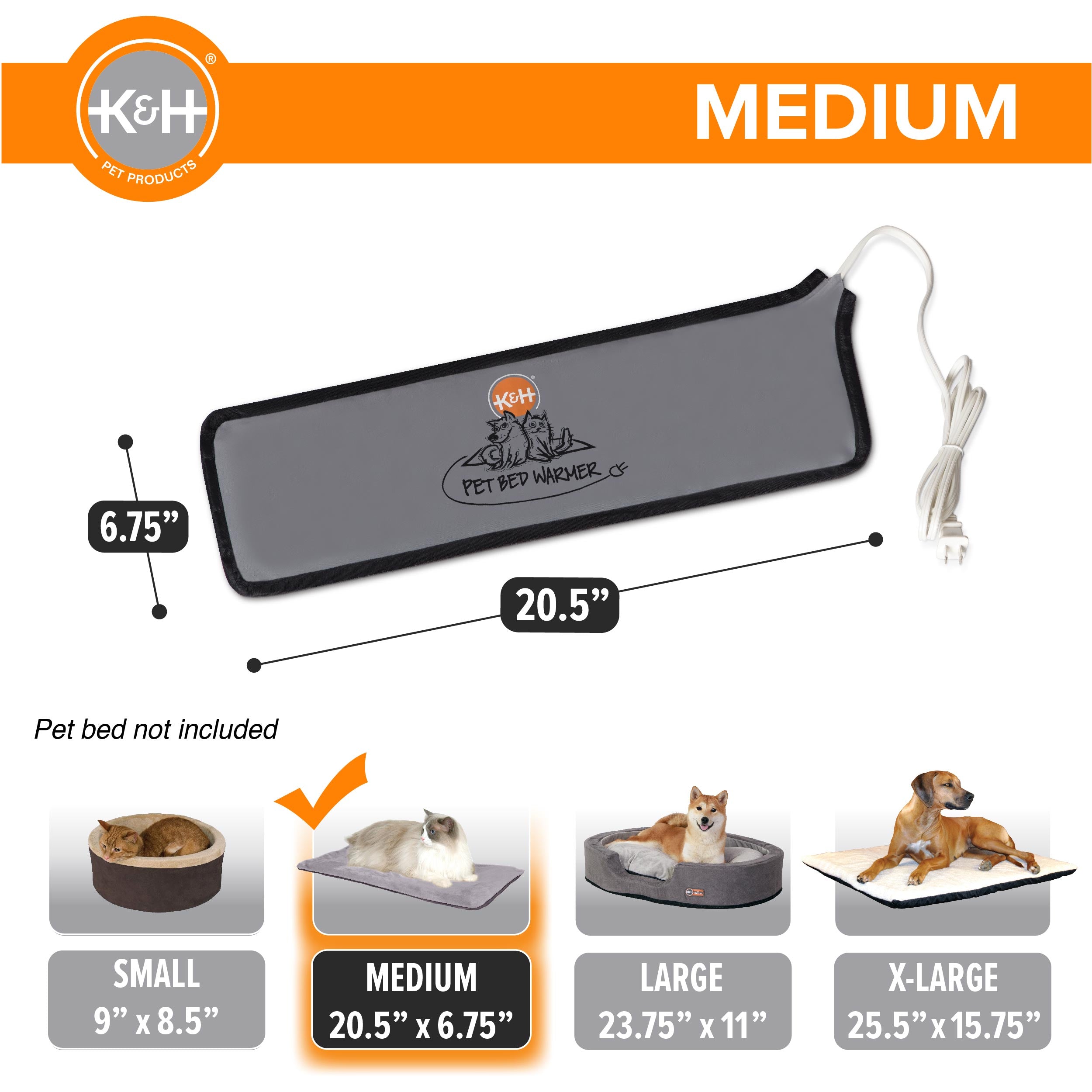 K&H Pet Bed Warmer - Gray