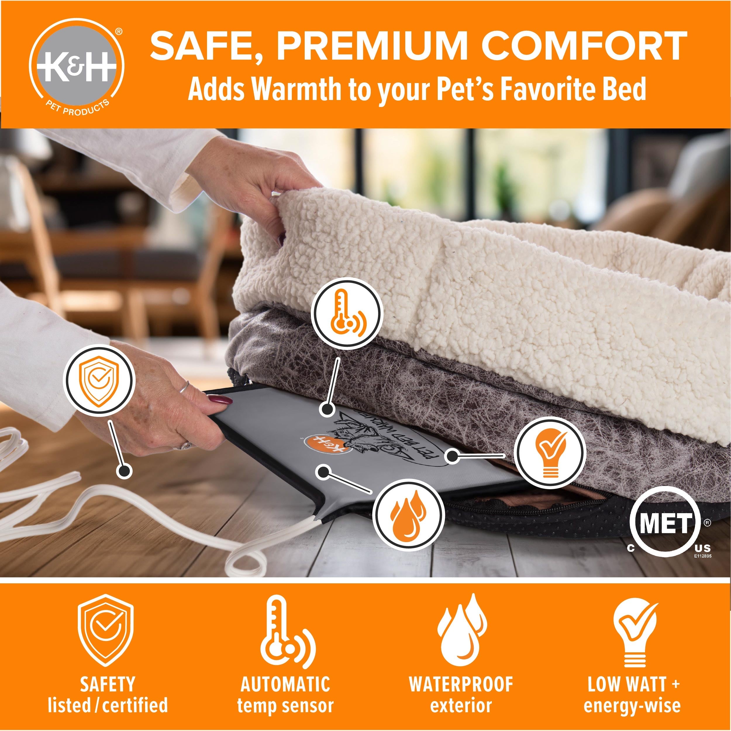 K&H Pet Bed Warmer - Gray