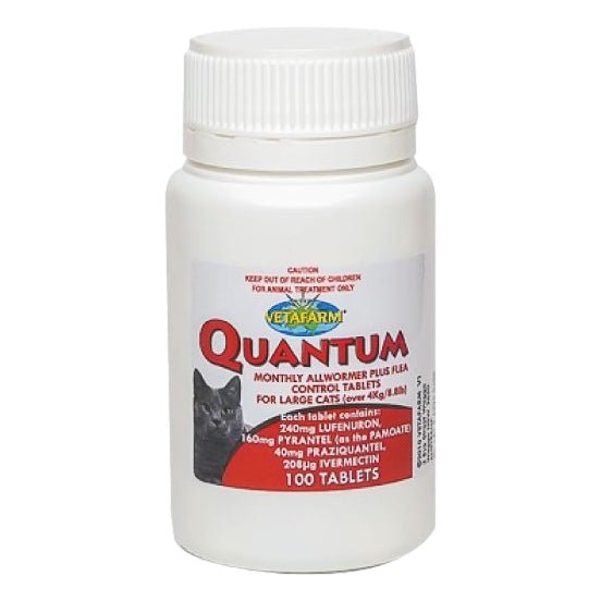 Quantum Tablets - Worm & Flea Control for Cats
