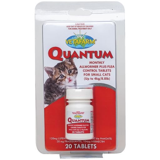 Quantum Tablets - Worm & Flea Control for Cats